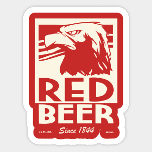 Red beer Sticker